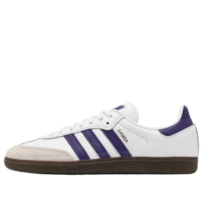 Adidas Samba Adv “Cloud White Collegiate Purple Gold Metallic”