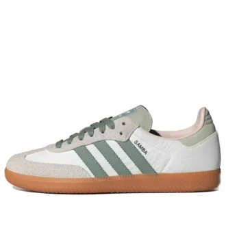 Adidas Samba “Cloud White Silver Green”