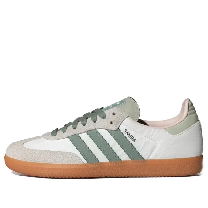 Adidas Samba “Cloud White Silver Green”