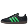 Adidas Samba “Core Black Screaming Green Gum”