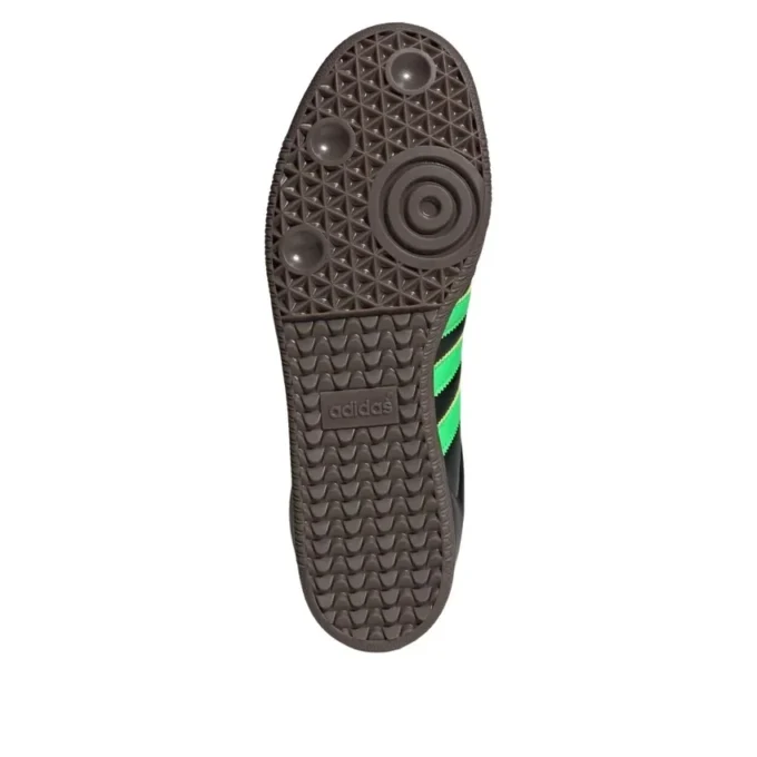 Adidas Samba “Core Black Screaming Green Gum”