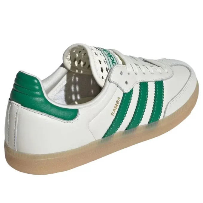 Adidas Samba “off White Green Gold Metallic”