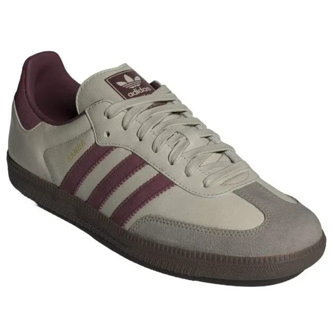 Adidas Samba Og “Putty Grey Maroon”