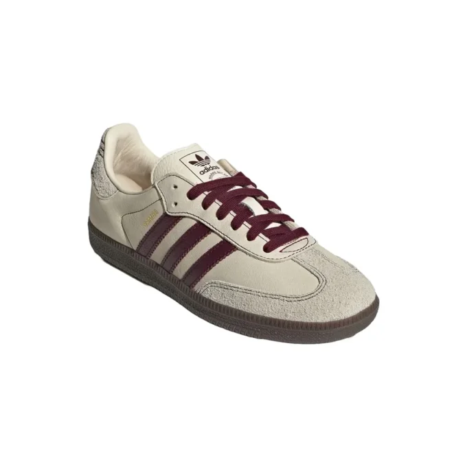 Adidas Samba Og “Wonder White Maroon”