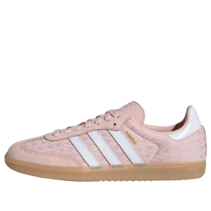Adidas Samba “Sandy Pink Cloud White Gold Metallic”