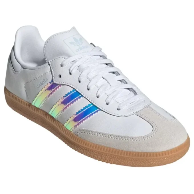 Adidas Samba “White Iridescent Stripes”