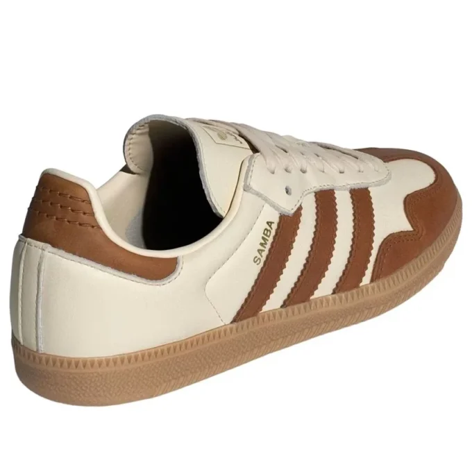 Adidas Samba “Wonder White Dusky Bronze Gold Metallic”