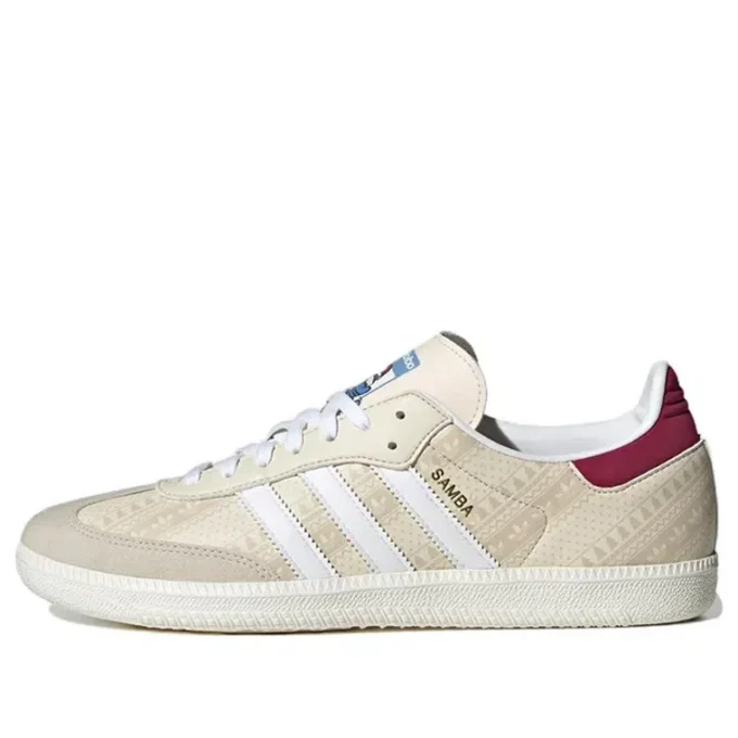 Adidas Samba “Wonder White Legacy Burgundy”