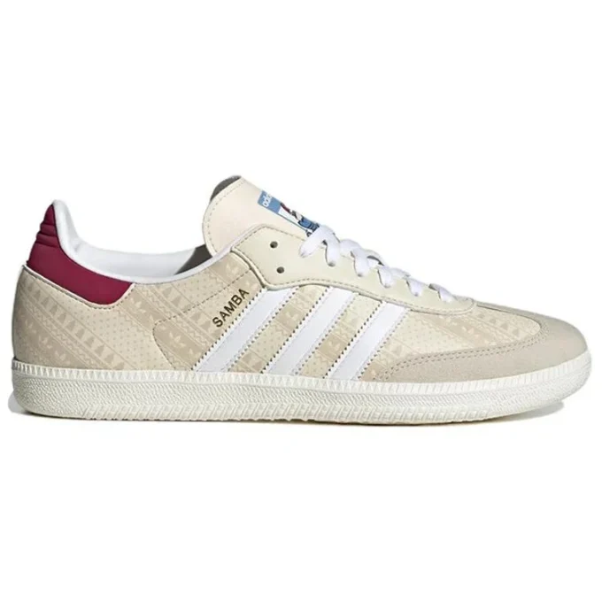Adidas Samba “Wonder White Legacy Burgundy”