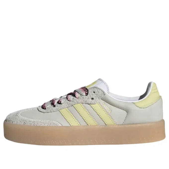 Adidas Sambae “White Grey Powder Yellow”
