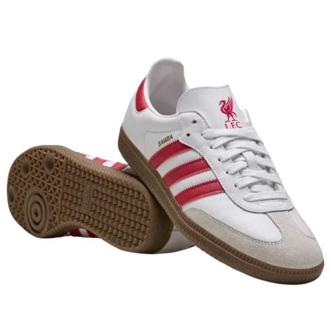 Adidas X Liverpool Fc Samba “White Strawberry Red Gum”