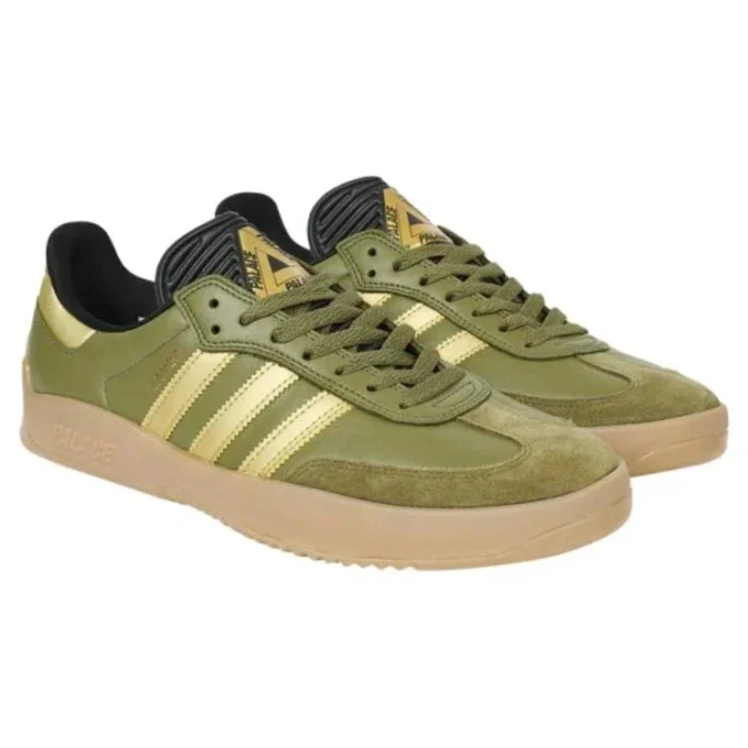 Adidas X Palace Samba Puig “Focus Olive Metallic Gold”